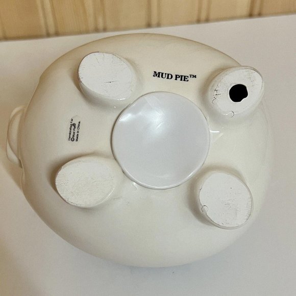 Mud Pie Piggy Bank College Fund Grad Hand Crafted Duke Blue Devils Rare 5.5” - Picture 6 of 9